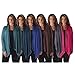 Hot Ginger Wome's Plus Size Solid Color Drape Front Cardigan