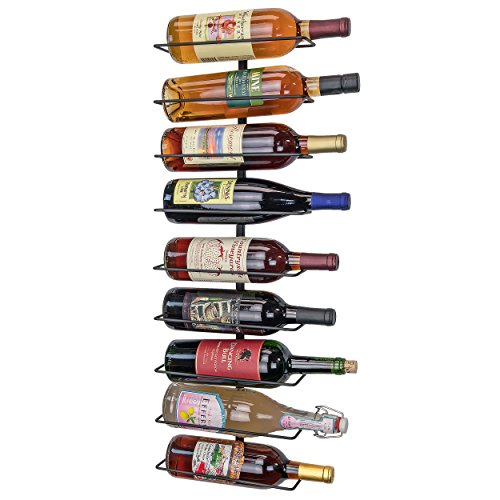 Southern-Homewares-Nine-Bottle-Wine-Display-Simple-Storage-Wall-Rack-Kitchen-Organization-for-Wine-or-Spirits
