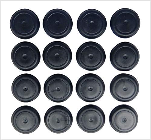 SB DISTRIBUTION LTD (Pack of 16), Durable, Ergonomic Rubber Button Plugs with Flush-Type Heads - Universal Replacement Floor Plugs | Fit Jeep CJ5 CJ7 Scrambler CJ8 Wrangler YJ Cherokee XJ | by SBD