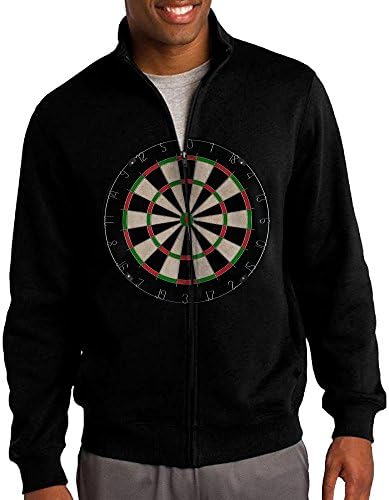 Dart Board Throwing Game Full-Zip Jacket Hoodie Graphic Jacket Hoodie For Men