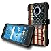 Untouchble Case for Moto Z2 Play Case, Moto Z2 Force, Moto Z Play 2 Case [Heavy Duty Clip]- Shockproof Swivel Holster Case with Built in Kickstand - Vintage America Flag