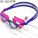 ZIONOR Swimming Goggles, G1 Polarized Swim Goggles UV Protection Watertight Anti-Fog Adjustable Strap Comfort fit for Unisex Adult Men and Women