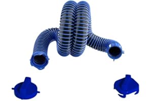 Eniora 5FT RV Sewer Hose,Bring 2 leak proof covers，Ideal Length Camper Sewer Hose for Easy Storage & Setup, Upgrade TPE Material for Crush & Abrasion Resistance, Universal for Most Campgrounds ﻿