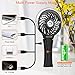 COMLIFE Portable Handheld Misting Fan, 3000mAh Rechargeable Battery Operated, 180° Foldable, Mini Personal Fan with Water Sprayer for Travel, Makeup, Home, Office, Camping, Outdoors