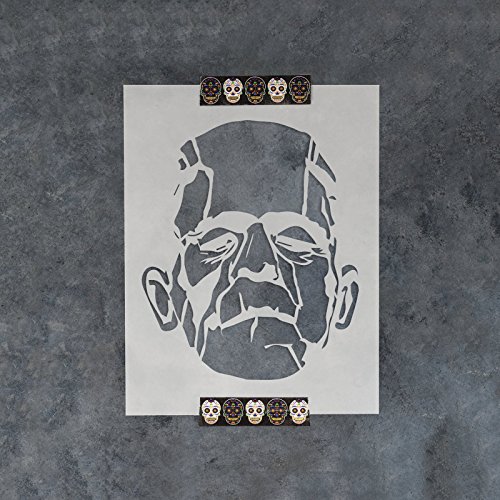 Frankenstein Stencil Template - Reusable Stencil with Multiple Sizes Available