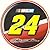 8" Round ~ Jeff Gordon #24 NASCAR Logo ~ Edible Image Cake/Cupcake Topper!!!