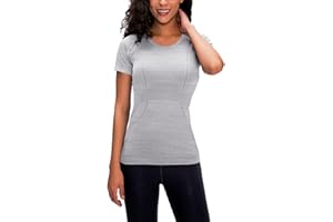 LUYAA Women's Workout Tops Long Sleeve Shirts Yoga Sports Breathable Gym Athletic Top Slim Fit
