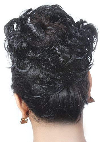 Buy Foreignholics Women Curly Hair Bride Bun Juda Rubber Free Size
