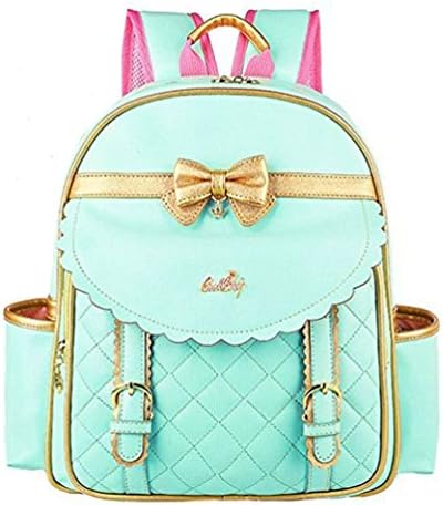 NTJQVUHG Girls School Backpack Princess Kids Waterproof Book Bags 3-14Y Green S