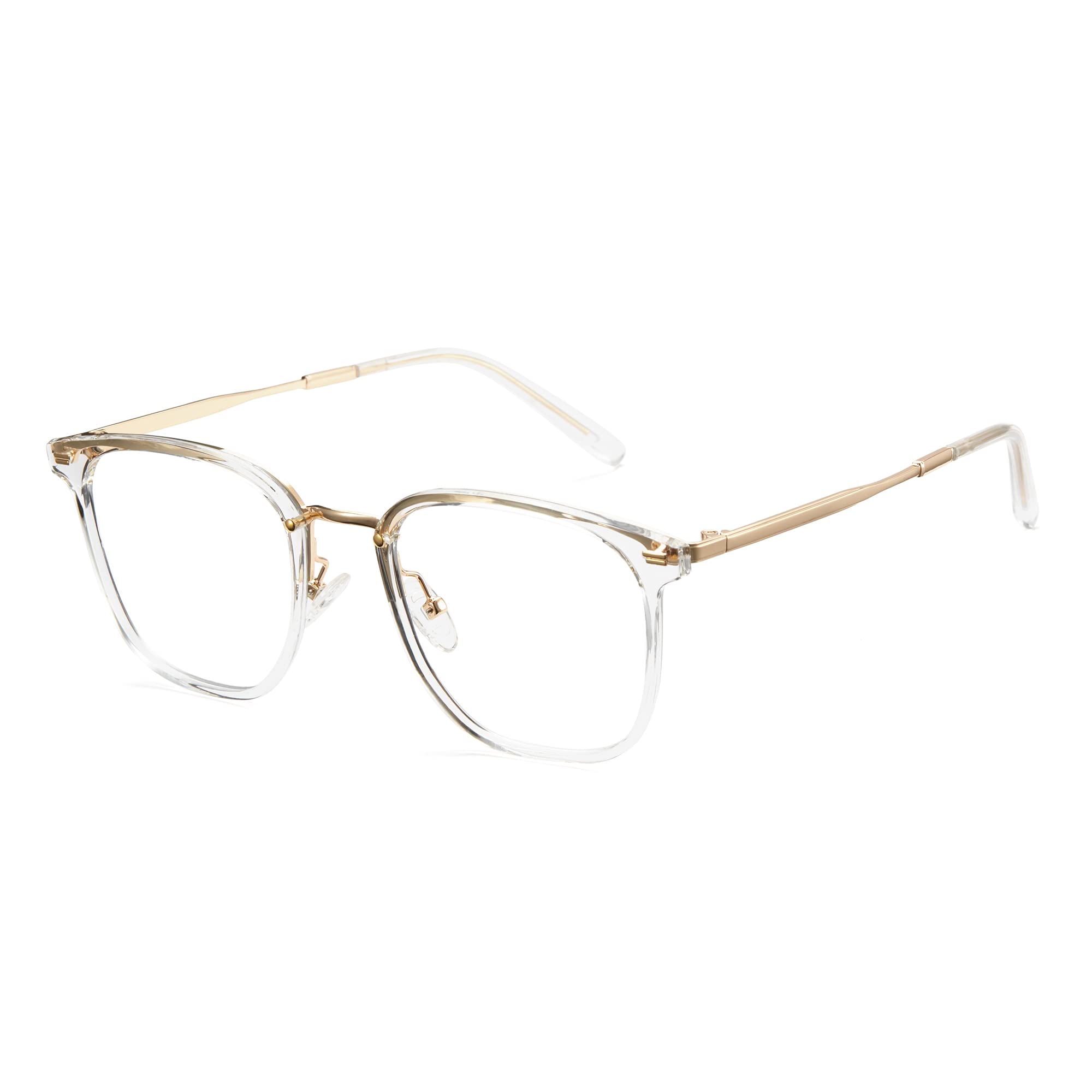 Cyxus Blue Light Glasses, Anti Eyestrain Metal Frame Computer Eyeglasses for Men Women