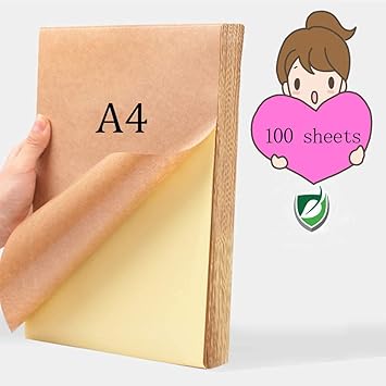 a4 kraft sticker paper