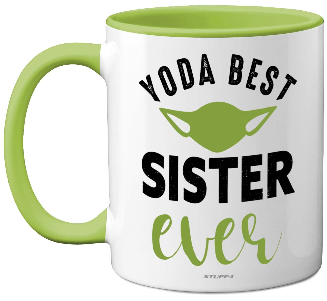 Stuff4 Sister Birthday Gifts - Yoda Best - Best Sister Mugs, Happy Birthday Mug, Special Christmas Gifts, Funny Xmas Tea Coffee Cup Cups, 11oz Ceramic Dishwasher Safe Mugs Made in UK