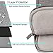 MOSISO Compatible 12 Inch Laptop Denim Sleeve Bag, Light Gray