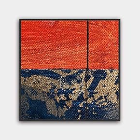 Framed Canvas Wall Art Abstract Canvas Prints Home Artwork Decoration for Living Room,Bedroom - 16x16 inches