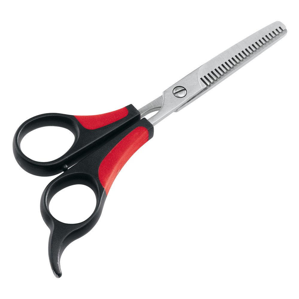 Ferplast Dog Scissors with Alternating Teeth, Serrated Steel Blade, Suitable for Short, Medium and Long Hair, Promotes New Hair Growth