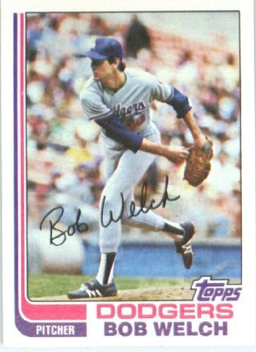 Amazon 1982 Topps Baseball Card 82 Bob Welch Collectibles Fine Art