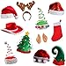 Tigerdoe Christmas Party Supplies - 5 Pack Christmas Photo Booth Prop - Christmas Costume Accessories - Christmas Headbands (5 Piece Photo Booth Prop Kit) primary