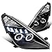 Spec-D Tuning LHP-CEL00JM-TM Toyota Celica Dual Halo Led Projector Black Headlights