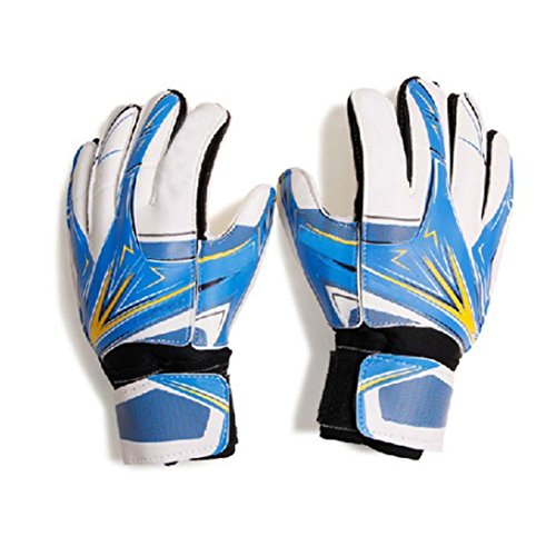 [ Goalkeeper Goalie Keeper Gloves ] Roll Finger [ Soccer Goalie Gloves ] Football Gift (Blue) - Thumbnail 2
