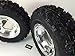 MASSFX Polished Aluminum Rims & Tires Wheels kit Fits Yamaha YFZ350 Banshee 350