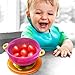 Stay Put Suction Bowl, Baby Bowls for Toddlers with Snap Tight Lids, Spill Proof Baby Feeding Bowls Gift Set of 3 Count, and 5-Pack Soft Tip Silicone Baby Spoons -BPA Free