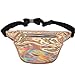 CHAOM Women Laser Waist Bag Waterproof Shiny Neon Fanny Bag Bum Bag Beach Purse (Champagne Gold)
