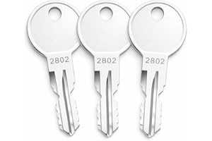 3-Pack 2820 Roof Rack Replacement Keys Cut to Code 2802-3024, Compatible with for Sears XCargo, Karrite, SportRack, Skyline, 
