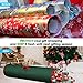 Primode Wrapping Paper Storage Bag | Wrapping Paper Organizer Under Bed for Storing Multiple Rolls of Gift Wrap, 40” Length Container Constructed of Durable 600D Oxford Material (Green)