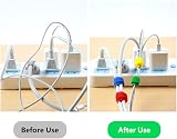 Oksdown 100 Pack Reusable Color Cable Ties 5 Colors Adjustable Hook Loop view 4