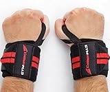 GymHawks Weight Lifting Wrist Wraps with Thumb Loops,  18