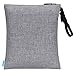 UTOTEBAG 2pcs Wet Dry Bag for Baby Cloth Diapers Wet Bag with Adjustable Handle & 2 Zip Pockets (Reusable, Water-resistant, Washable)