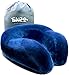 Travel Neck Pillow - Luxury Premium Memory Foam with Cooling Gel Travels with Enzo Comfort Nek Pilow (Blue)