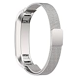 GinCoband Milanese Loop Replacement Bands for Fitbit Alta Fitness Tracker Fitbit Alta Bands Stainless Steel with Magnetic Closure Clasp (Sliver)