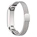 GinCoband Milanese Loop Replacement Bands for Fitbit Alta Fitness Tracker Fitbit Alta Bands Stainless Steel with Magnetic Closure Clasp (Sliver)