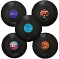 Lot De 6 Disques Vinyles Vierges 12 Pouces - Décoration Murale DIY Pour Fête Disco, Anniversaire
