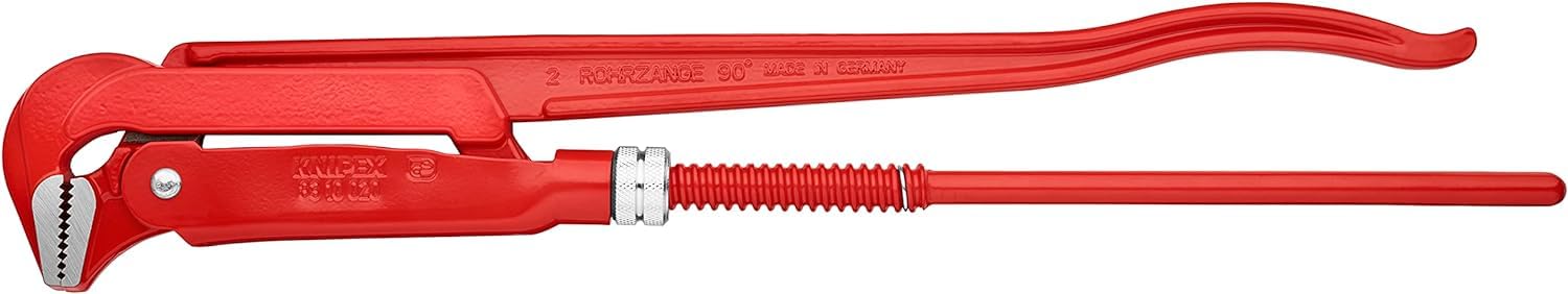 KNIPEX Pipe Wrench 90° Red Powder-Coated 560 mm, 83 10 020