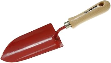 Amazon Berger 木柄鍛造トロウェル 園芸用小型スコップ スコップ シャベル
