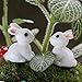 Oarkive 10pcs Dollhouse Miniature Rabbit Figurines Animals Figures Toys (10pcs)