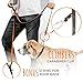 Mighty Paw Leather Dog Leash for Large Breeds - Soft Padded Handle - Extra D-Ring for Waste Bags - Strong Climbers Clip - 6 Ft Dog Leashes for Large Breeds - Leather Lead - Brown