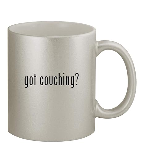 Amazon Com Got Couching 11oz Silver Coffee Mug Cup Silver