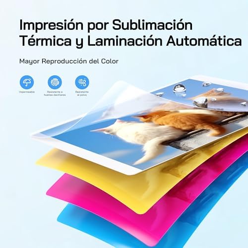 Impressora instantânea de fotografias de 54 folhas (4 x 6 polegadas), compatível com ligação WiFi, aplicações criativas de edição de fotos, para smartphones iOS/Android