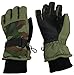 N'Ice Caps Kids Cold Weather Waterproof Camo Print Thinsulate Ski Gloves (10-12 Years, Green Camo/Black)
