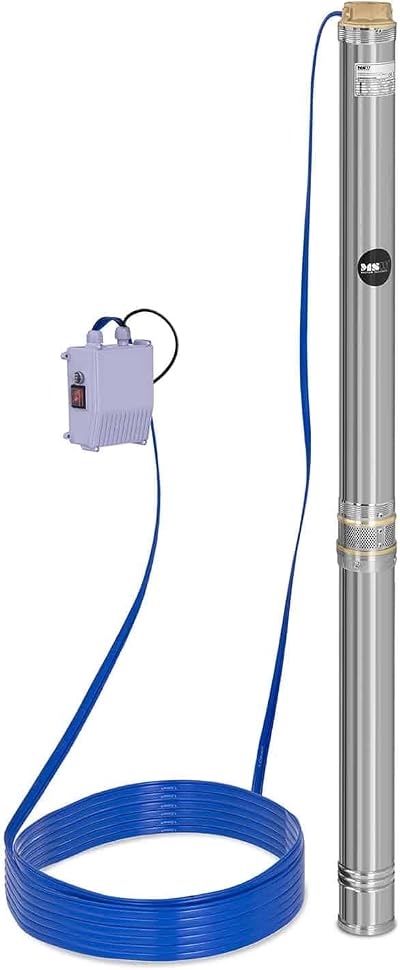 MSW Motor Technics Deep Well Submersible Pump 10800 l/h 2200W 96m Max Stainless