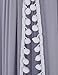 LOAOL Kids Bed Canopy with Pom Pom Hanging Mosquito Net for Baby Crib Nook Castle Game Tent Nursery Play Room Decor (Gray)