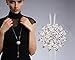 Zealmer Women Long Rhinestone Snowflake Pendant Necklace Silver