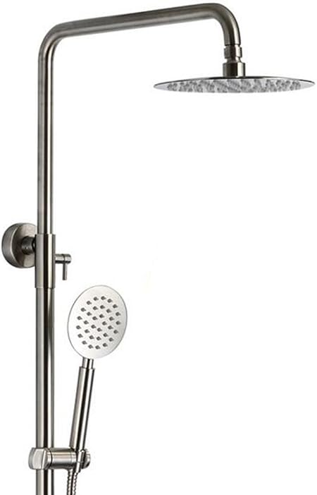 ZHGI Retro 304 Edelstahl gebürstet Dusche 304 Edelstahl Dusche