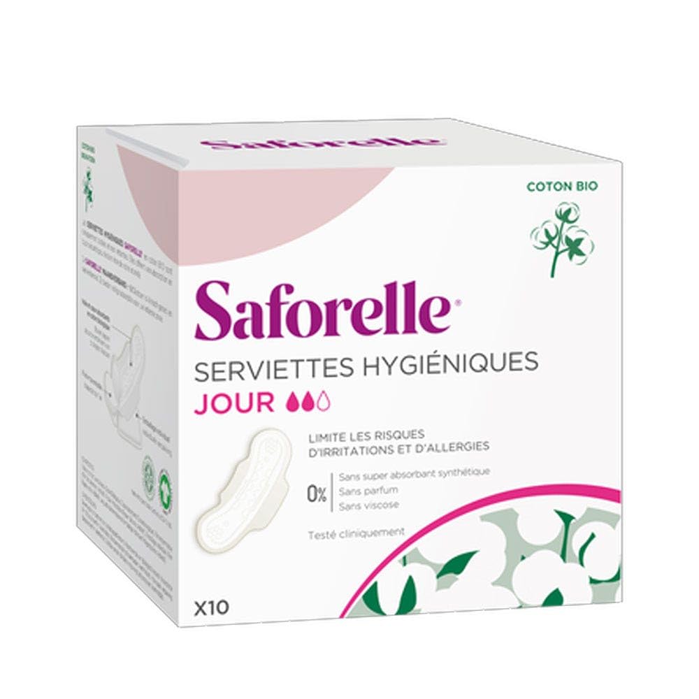 Saforelle Sanitary Napkins Normal 10 Sanitary Napkins