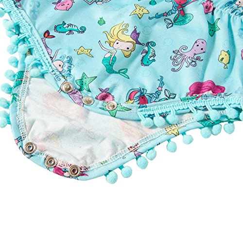 1 Year Old Yellow Fish Pattern Baby Girl Pom Pom Rompers with Headband Set Cute Sleepwear Newborn Boy Outfits Sleeveless O-Neck Tank Playwear Summer Outdoor Clothing 6-12 Months Size 90