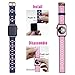Oitom 38mm Soft Breathable Silicone Replacement Wristband Straps with Plated TPU Protective Case for Apple Watch Nike+,Series 1,Series 2,Sport,Apple Watch Edition M/L Size (Blue/Pink 38mm)