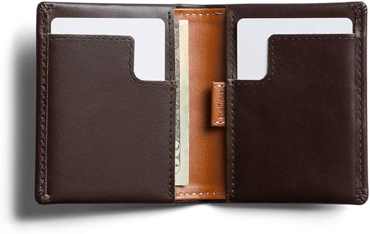 Bellroy Slim Sleeve Wallet (Leather Front Pocket Wallet, Thin Bifold Design, Holds 4-12 Cards, Folded Notes) - Java Caramel - Image 3